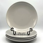 Project 62 Stoneware Set Of 4 All White Coupe Dinner Plates 10". Fixed Price $42.00.