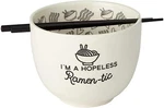 Enesco 6002424 Our Name Is Mud Hopeless Ramen-tic Soup Bowl And Chopsticks Set. Fixed Price $21.00.