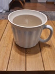 Goodcook Oven Fresh 18OZ White Stoneware Mug Soup Bowl Fluted Ribbed Ceramic. Fixed Price $26.00.
