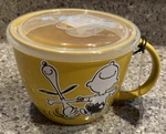Gibson Peanuts 70TH Anniversary Soup Bowl With Vented Lids Yellow 23.5 Oz.. Fixed Price $18.99.