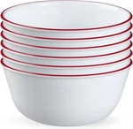 Glass 28OZ Red Band Bowl 6PK. Fixed Price $58.38.