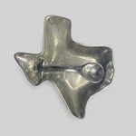 Ann Kary Salsera AK0280 Metal Texas State Salsa Bowl Spoon Made In Mexico. Fixed Price $29.99.