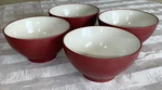 Rare Set Of Noritake Colorwave 3" Tall 8045 Soup Cereal Bowls Raspberry Red. Fixed Price $33.97.