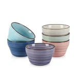 Selamica Ceramic 8OZ Bouillon Cups 4 Inch Dessert Small, Gradient Color. Fixed Price $40.00.