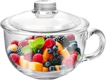 Glass Cereal Bowl Soup With Handle, Clear Small Yogurt. Fixed Price $19.75.