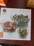 Libbey Serve It Glass Nesting Bowl Set 3 Pack. Fixed Price $30.00.
