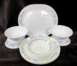 Corelle Friendship 13-PC Set DINNER/4 Bread Plates Soup Cereal Bowls Platter. Fixed Price $44.95.