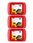 3 Pack Rapid Ramen Cooker Microwave Minutes Bpa Free Dishwasher Safe Red. Fixed Price $19.99.