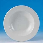 4 Steelite 9" Bowls - Anfora 18OZ, White, Rimmed Pasta, Soup, Salad Dessert. Fixed Price $45.00.
