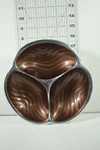 2009 Nambe Serving Bowl Relish Tray Dish #MT0153 Divided Segment Alloy. Fixed Price $39.99.