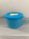 Tupperware Crystalwave GEN2 Soup Mug Microwavable Cup Carribean Blue New!. Fixed Price $15.84.