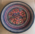 Polish Pottery Plate Ceramika Artystyczna Factory In Boles Awiec, Poland. Fixed Price $49.99.