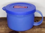 Tupperware Blue Crystalwave Plus Microwavable Soup Mug With Vented Lid 16 Ounces. Fixed Price $9.95.