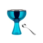 Alessi AMMI01S Az Big Love - Design Ice Cream Set, Bowl In 18/10 Large, Blue. Fixed Price $136.11.