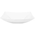 Lillian Collection Fluted Square Pearl White Plastic Serving Bowl Packs 64 Oz. Fixed Price $99.73.