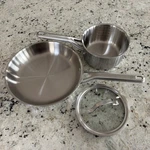 Calphalon Stainless Steel 3 Peice Set 10 Inch Skillet Fry 1.5 Qt Saucepan. Fixed Price $49.99.