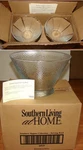 Nib Southern Living 2 Cup Sippers + Serving Hammered Glass Bowls (40938, 40939). Fixed Price $150.00.