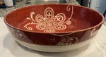 Vintage Pier Meribeth Round Red Serving Bowl 12 . CERP2-549. Fixed Price $39.00.