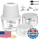 Mini Food Processor Cordless Set With Multiple 3*(400ML+250ML+100ML) Bowls 6+3+. Fixed Price $38.18.