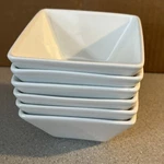 World Tableware SL-111 Slate White 10 Oz. Square Bowl 6 Pc. Fixed Price $25.00.