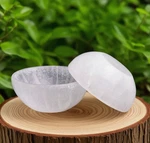 7-8CM Selenite Crystal Bowl Hand-carved Mineral Specimens Reiki Healing Gifts. Fixed Price $23.16.