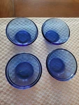 Vintage Pyrex Custard Cups 1034 Cobalt Blue 6 Oz Set Of Bowls Glass Usa. Fixed Price $24.99.
