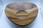 Nambe Acacia 11" Bowl/plate, Wooden Serving Platter. Fixed Price $45.00.