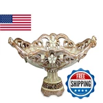 Ore International OK-4203B Vintage Rose Fruit Bowl. Fixed Price $116.33.