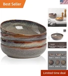 30OZ Ceramic Bowls Set Of 4-8" Serving For Kitchen,pasta,salad-dishwash.... Fixed Price $81.92.