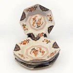 Mikasa Far East Imari Style 9 Rim Soup Bowls Set Of 5 Vintage Fine China Japan. Fixed Price $26.95.