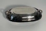 Reed & Barton Double Vegetable Bowl Mayflower Silverplate, Hollowware 5001. Fixed Price $28.00.