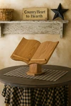 Amish Made Solid Oak Tabletop Bible Stand Handcrafted Wooden Display Holder. Fixed Price $194.40.