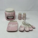 Goodscious Mason Jar Kitchen Ceramic Series 9-PIECE Set Pink. Fixed Price $20.00.