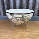 Mackenzie Childs Aurora Enamel Small Everyday Bowl Serving Mixing 7.5" Retired. Fixed Price $120.00.