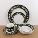 Sango Hallendale 5 Piece Place Setting Cup Saucer Plates Bowl Salad Dinner Vgc. Fixed Price $35.00.