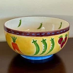 Guc Studio Nova KT382 'summertime' Decorative Ceramic Salad / Serving Bowl. Fixed Price $7.50.