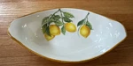 Effetti Home Oval Serving Bowl Lemons "lemoni" 12X7" Hand Painted -made Italy. Fixed Price $19.99.