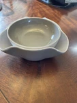 Joseph DDWGR010GB Double Dish Pistachio And Snack Serving Bowl, Gray. Fixed Price $14.99.