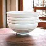 Bambeco Dakota Porcelain Birch Pattern Cereal Soup Bowls 8" Set 4 Portugal New. Fixed Price $130.00.