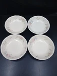 Set Of 4 Pfaltzgraff Tea Rose 8" Soup Salad Bowls. Fixed Price $38.99.