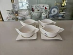 Villeroy & Boch New Wave Cream Soup Cup Saucer SET(8PC). Fixed Price $169.90.