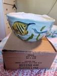 Pier Sea Life 9" Serving Bowl Ocean Nautical Ceramic Octopus Fish 1T18. Fixed Price $69.99.