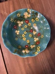 Don Swanson Floral Hand Painted Bowl Signed Dated 2013 Usa Folk Art Pottery. Fixed Price $49.95.