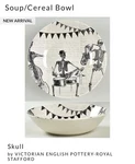 New Royal Stafford "bones" Skeleton Band Salad/dessert/cereal Bowl Set Of 2. Fixed Price $29.99.