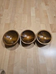 Vintage Bowls Set 6 Woodcroftery Made America Usa Wooden Oval Mcm. Fixed Price $24.00.