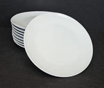 Set Of 9 Ikea Syntes 12011-1 Round White Salad Plates 7/8 " Exc. Fixed Price $94.95.