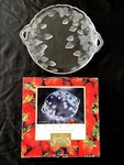 Rare Crystal Clear Studios 16" Arielle 312897 Frosted Strawberry Serving Platter. Fixed Price $9.79.