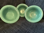 Carlisle Durus Green Aqua Melamine 10 Oz Bowls Set Of 3. Fixed Price $19.99.