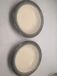 (2) New Pfaltzgraff Ocean Breeze 8.25 Soup Cereal Bowls Blue Teal Green Rim. Fixed Price $16.00.