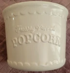 Target Bullsyes Playground White Ceramic Popcorn Bucket Bowl. Fixed Price $9.99.